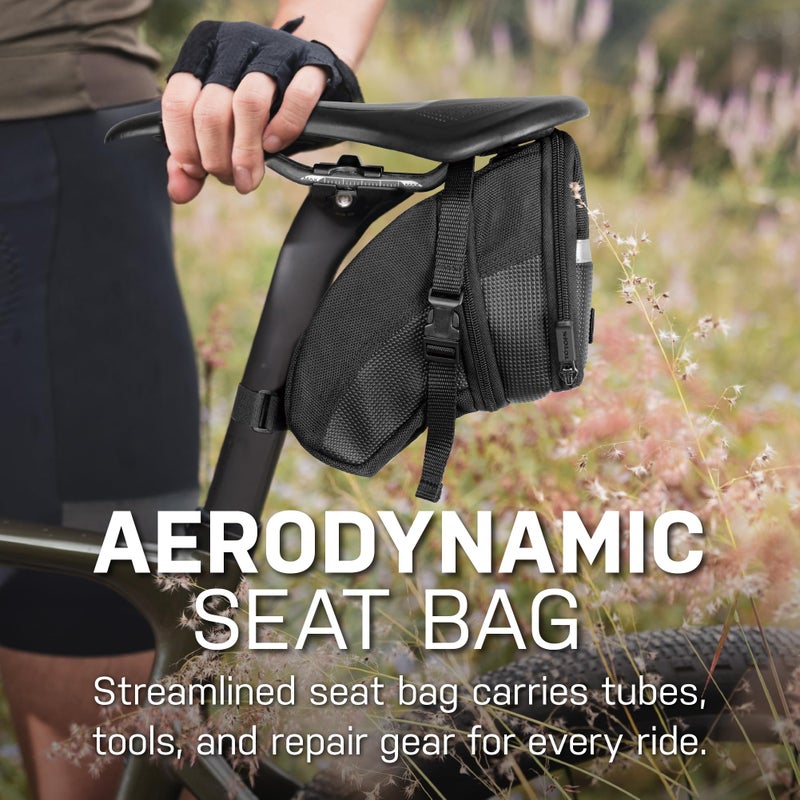 Topeak TC2262B Aero Wedge Pack with Strap Mount, Large , Black - Image 2